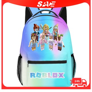 พร้อมส่ง ROBLOX ROBLOX กระเป๋าเป้สะพายหลัง สําหรับเด็กนักเรียนประถม