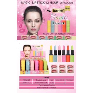 Karite No36045-47 Magic lipstick 12 hour lip color(24pcs in a box)