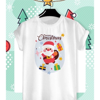 🎅 เสื้อยืดลายปีใหม่ Happy New Year &amp; Merry Christmas 2022 ลายน่ารักๆ ผ้า TK ใส่สบาย สีสันสดใส ไม่ยืดไม่ย้วย