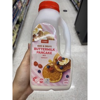 Buttermilk Pancake Mix ( Coles Brand ) 350 G. แป้งสำเร็จรูป สำหรับทำ แพนเค้ก รสบัตเตอร์มิลค์ ( ตรา โคลส์ ) บัตเตอร์มิลค์ แพนเค้ก มิกซ์