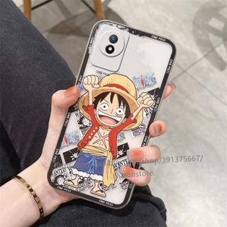 เคสโทรศัพท์มือถือแบบนิ่ม TPU กันกระแทก ลายการ์ตูนลูฟี่ สําหรับ วีโว่ Y02 Y02s Y16 Y35 Y22 Y22s Y77 V25e V25 Pro 5G เคส Phone Case