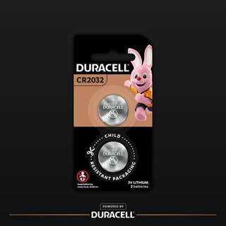 Duracell CR2032 2ก้อน Lithium ถ่านกระดุมลิเธียม คุณภาพสูง 10ปี  ขนาด CR2032 แพ็ค 2 ก้อน