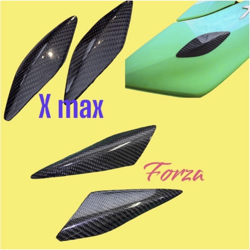 กันรอยข้าง FORZA 300-350 , X MAX 350 เพียวคาร์บอนแท้ เคฟล่าแท้ 2 ชิ้น