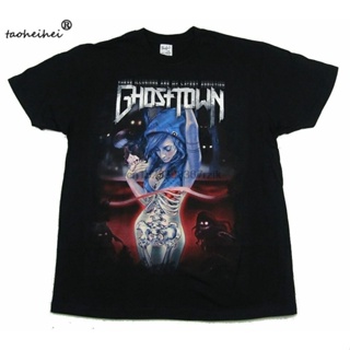 เสื้อยืด พิมพ์ลาย Ghost Town สีดํา สําหรับผู้ชาย