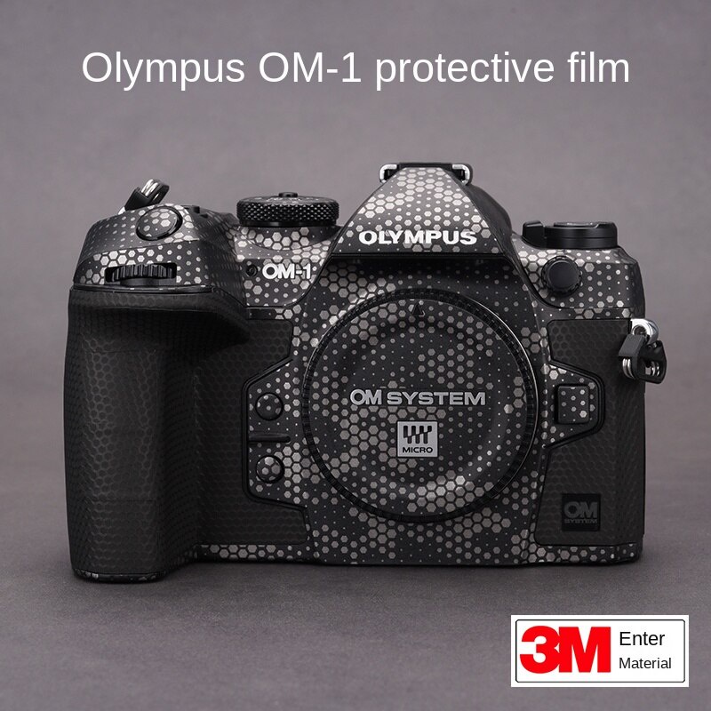 สติกเกอร์ฟิล์มคาร์บอนไฟเบอร์ ป้องกันตัวเครื่อง สําหรับ Olympus OM-1 OM1  OM2 3M