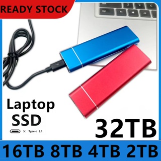 ฮาร์ดดิสก์ภายนอก SSD 32TB Usb3.1-C 16TB 8TB 4TB อลูมิเนียมอัลลอย ความจุเยอะ ความเร็วสูง ขนาดเล็ก สําหรับแล็ปท็อป