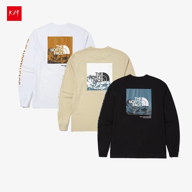 เสื้อยืด แขนยาว พิมพ์ลาย แฟชั่นใหม่