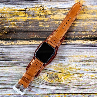 สายนาฬิกาหนังแท้แฮนด์เมด Gentleman-2L Collection(นาฬิกาไม่รวมในรายการขาย) Leather Full bund strap, watch band, cuff band