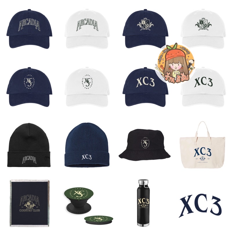 [พร้อมส่ง] XC3 Arcadia หมวก cap/bucket/กระเป๋า/ผ้าห่ม/ขวดน้ำ/grip tok new collection Represent by MARK TUAN 