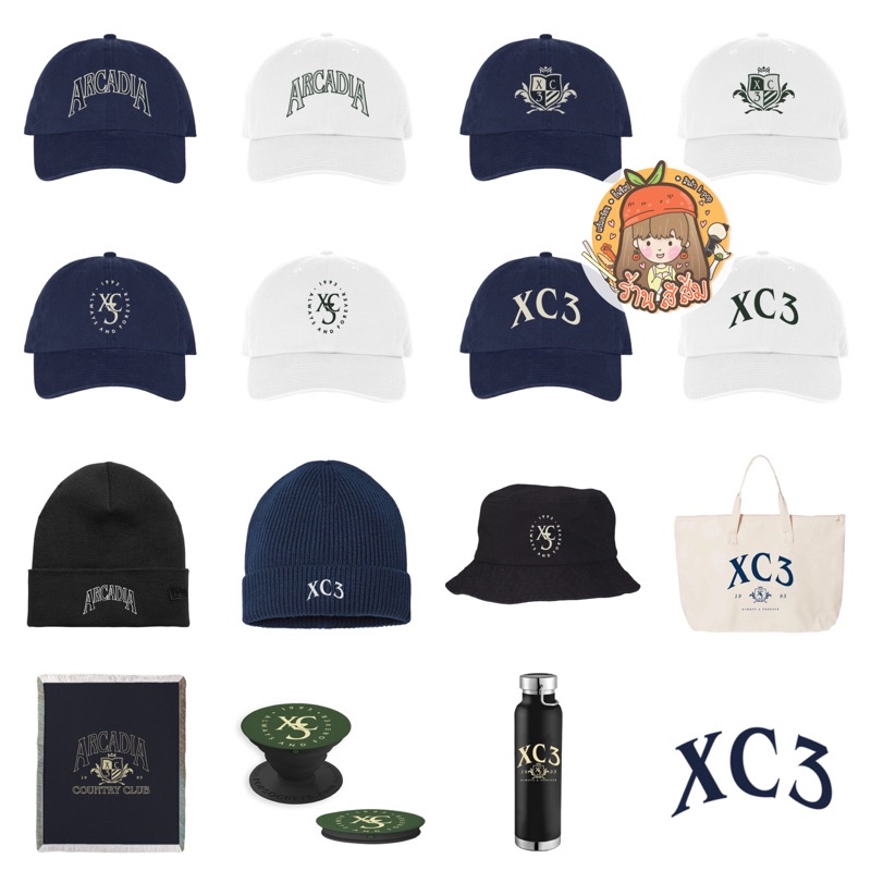 [พร้อมส่ง] XC3 Arcadia หมวก cap/bucket/กระเป๋า/ผ้าห่ม/ขวดน้ำ/grip tok new collection Represent by MA