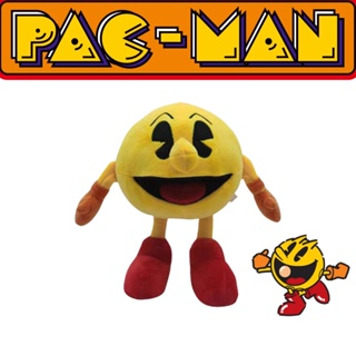 New 25cm Pac-man Boxer Plush Toy Yellow Standing Soft Stuffed Doll Kid Xmas Birthday Gift