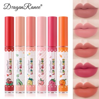 DRAGON RANEE มินิแมทลิป MINI MATTE LIP ลิปสติก ลิปกลอส  เนื้อแมตต์กํามะหยี่ Lip Glaze ผลไม้ ลิปกลอสไม่ติดแมส ติดทนนาน คุณภาพสูง กันน้ำ ติดทนนาน  สีสวยชัด ติดทน Velvet Mist Lip ลิปมัน