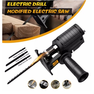 เลื่อย ใช้กับสว่านไฟฟ้าทุกแบบ แถมใบเลื่อย 3ใบ เลื่อยชักไฟฟ้า…