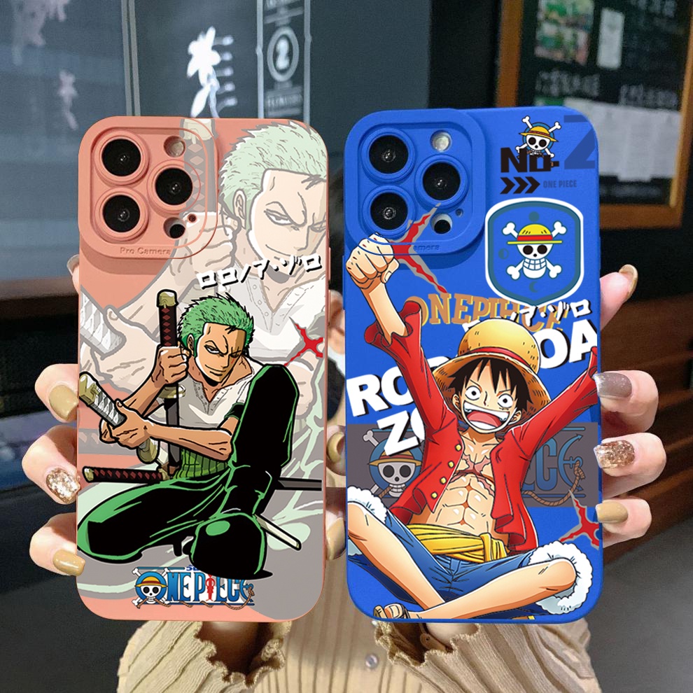 เคสป้องกันโทรศัพท์มือถือ ขอบสี่เหลี่ยม ลาย OnePieceLuffy สําหรับ VIVO Y17S Y27S Y15A Y15S T1 5G T1X Y02S Y21S Y21A Y21S Y33S Y12S Y11S Y12A Y01 Y1S Y20s Y20A