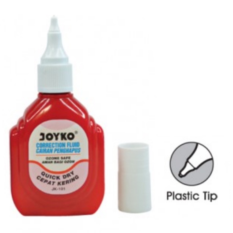 MERAH Joyko JK-01 Correction Fluid - สีแดง [1 แพ็ค / 12 ชิ้น]