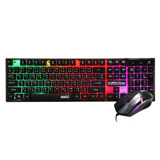 (คีย์บอร์ดและเมาส์) SIGNO รุ่น KB-712 + GM-112 Gaming Combo Set(รับประกันศูนย์1ปี)