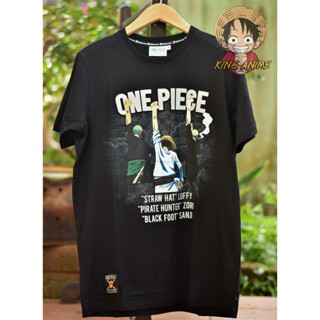 1151 ดำ ONE PIECE sanji luffy zoro เสื้อลิขสิทธิ์แท้