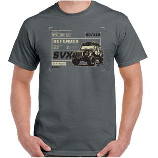 [COD] เสื้อยืดแขนสั้น ลําลอง เนื้อผ้าฝ้าย 100% พิมพ์ลาย Defender Svx Terrain Land Rover Inspired 90 110