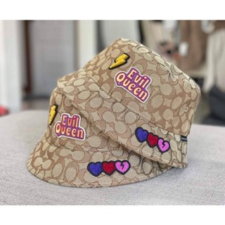 Coach CC406 Disney X Coach Signature Jacquard Bucket Hat With Evil Queen หมวก Collection  Disney ผ้า Jacquard หายาก