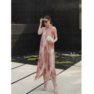 Maynita - พร้อมส่ง Ruffle Neck Pleated Dress ชุดไปงานแต่ง เดรสพลีต