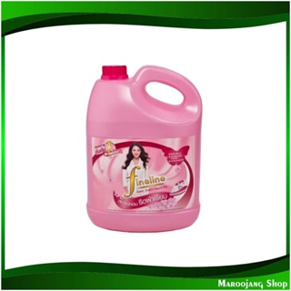 น้ำยารีดผ้าเรียบ สีชมพู Fabric Softener, Pink 3000 มล. ไฟน์ไลน์ Fine Line น้ำยา รีดผ้า น้ำยาลีดผ้า ลีดผ้า