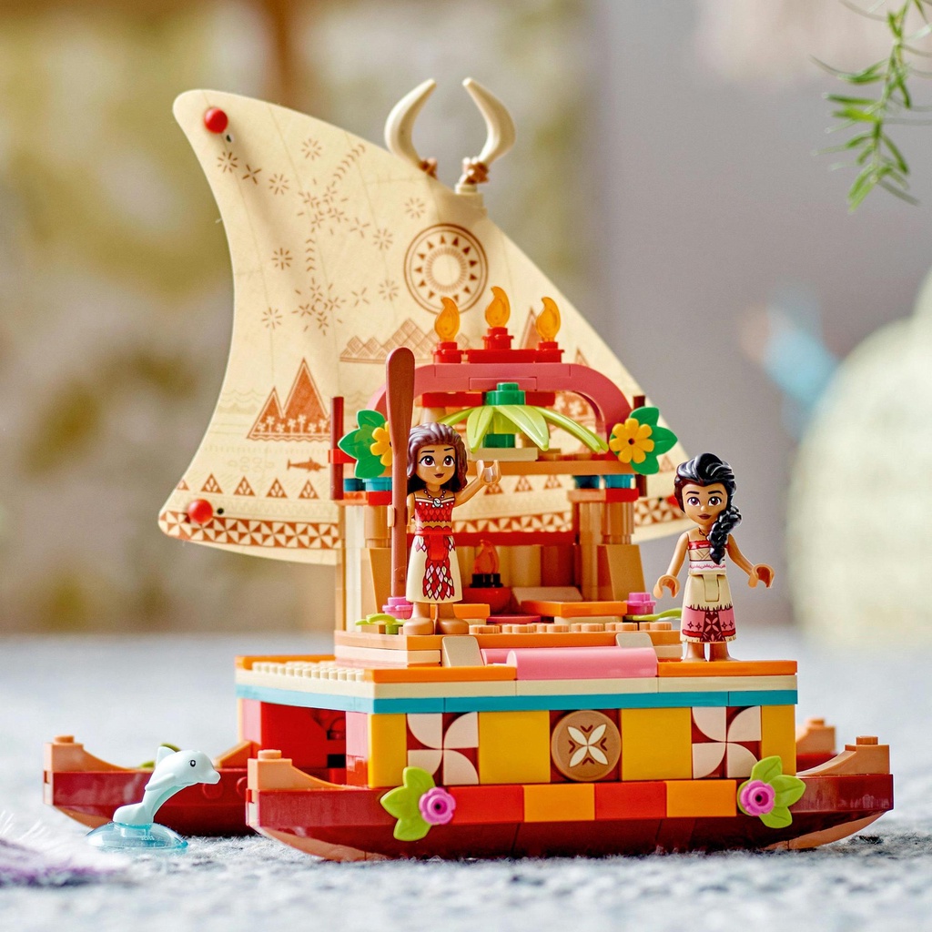 LEGO ǀ Disney 43210 Moanas Wayfinding Boat Building Toy Set (321 Pieces ...