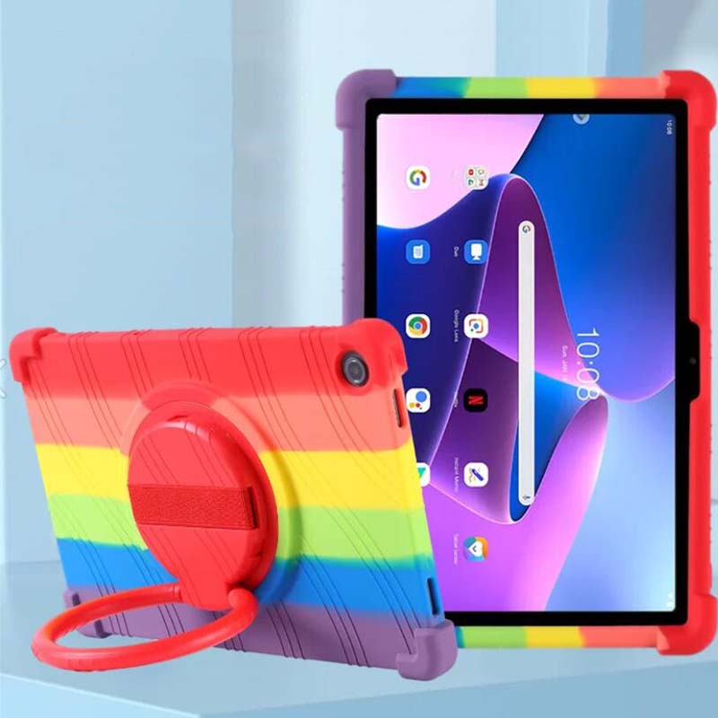 หมุนสําหรับ Xiaoxin Pad 2022 10.6 นิ้ว TB128FU ซิลิโคนอ่อนนุ่มกันกระแทก Lenovo Tab M10 Plus 3rd Gen 