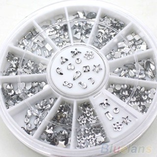 【AG】Chic Star Flower Heart Rhinestone Nail Art Decal Glitters Stickers