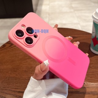 【With lens film/Matte Soft case/Pink+Rose Red】 เคส compatible for iphone 14 pro max 13 pro max 12 pro max 11 pro max case soft case