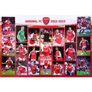 โปสเตอร์ นักฟุตบอล อาร์เซนอล ARSENAL 2023 POSTER 24”X35” Inch Football V3