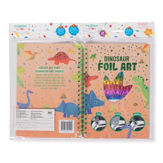 Toys R Us Creation Nation ครีเอชั่น เนชั่น สมุดวาดรูป Foil Art Book- Dinosaurs (931281)