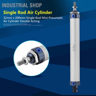 Industrial Shop 32mm x 200mm Single Rod Mini Pneumatic Air Cylinder Double Acting