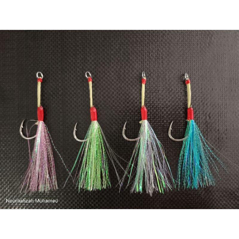 (40-60g) Fast Jig Tenggiri ตะขอเดี่ยวสําหรับ 40-60g Jig