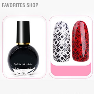 Favorites Shop Nail Polish 10ml Saturated Bright Color Elegant Style Quick Drying Long Lasting Fast Dry