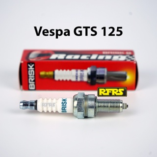 หัวเทียน BRISK PREMIUM ZS ไร้เขี้ยว Vespa GTS 125 Spark Plug (SZ01RA) รองรับเฉพาะเบนซิน 95 Made in EU