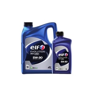 elf [ 5W-30 ] ขนาด 4+1 ลิตร  น้ำมันเครื่องเบนซินสังคราะห์แท้ 100% EVOLUTION 900 USX  (API SP) (ILSAC GF-6)