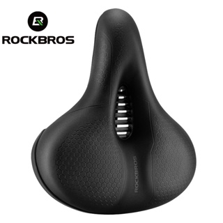 Rockbros อานโฟมเมมโมรี่ หนัง PU ยืดหยุ่นสูง กันน้ํา ระบายอากาศ นั่งสบาย สําหรับผู้ชาย และผู้หญิง เหมาะกับการขี่รถจักรยาน MTB