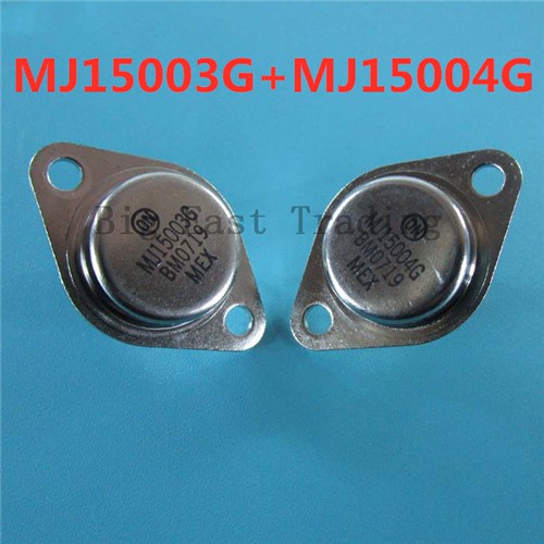 2 คู่ (2 ชิ้น MJ15003G + 2 ชิ้น mj15004g) mj15003 mj15004 TO-3 20A 140 โวลต์ซิลิคอนเพาเวอร์แอมป์ทราน