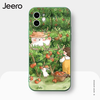 Jeero เคสไอโฟน เคสซิลิโคนนุ่มกันกระแทกการ์ตูนตลก เคสโทรศัพท์ Compatible for iPhone 15 14 13 12 11 Pro Max SE 2020 X XR XS 8 7 6 6S Plus พลัส HFE1746