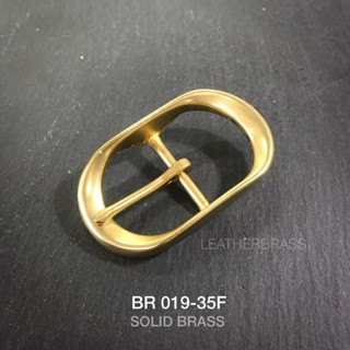 BR019-35F หัวเข็มขัดทองเหลือง ขนาด 35 มิล ** ราคาต่อชิิ้น** leatherbrass