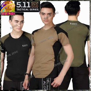 เสื้อคอกลมคอมแบท เสื้อยืดคอกลมแขนสั้น-ยาว5.11Tactical T Shirt ใส่ได้ทั้งหญิงทั้งชายเหมาะเดินป่าลาดตระเวนแห้งเร็ว