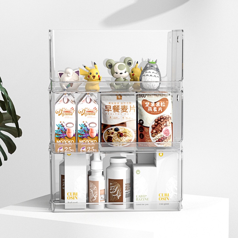 Have it (พร้อมส่ง)กล่องเก็บของอเนกประสงค์ ชั้นวางแก้วน้ำ กล่องวางของ ชั้นวางของ ที่เก็บของ - รูปที่ 4