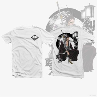 เสื้อยืดแขนสั้นลําลอง ทรงหลวม พิมพ์ลายอนิเมะ Kenpachi Zaraki พลัสไซซ์ แฟชั่นสําหรับผู้ชาย และผู้หญิง 1ag