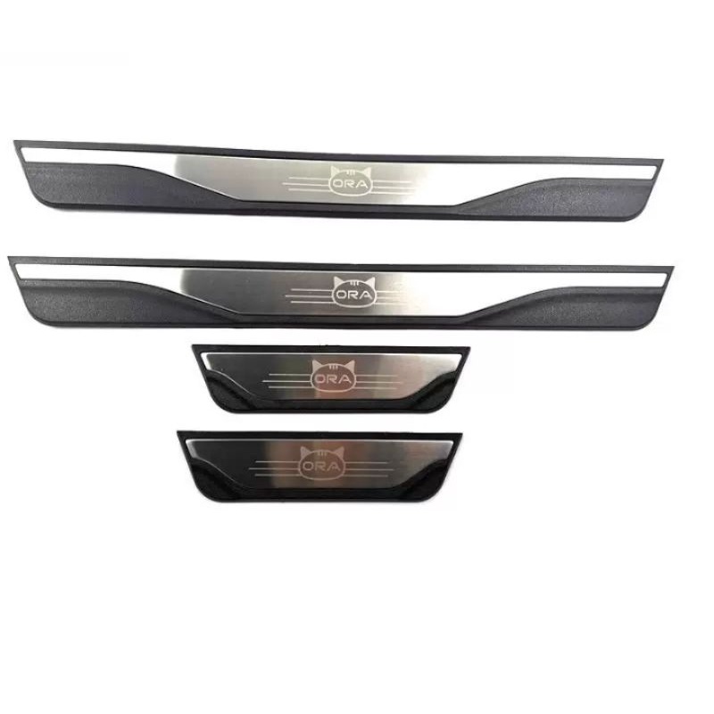 เหมาะสำหรับปี 2020-2022 ORA Good Cat Plastic Door Sill Strip Welcome Tread