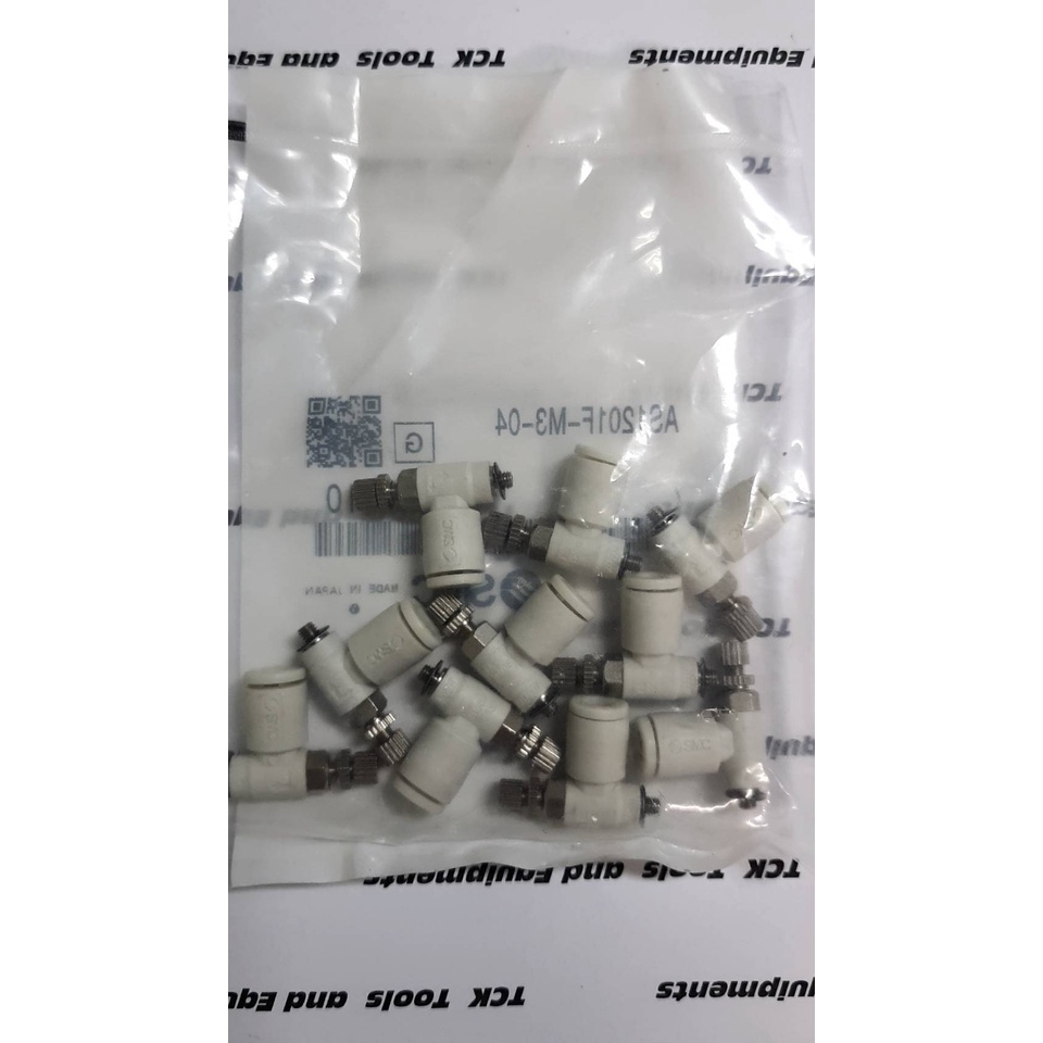 SMC SPEED CONTROL รุ่น AS1201F-M3-04 (เกลียว M3 ใช้กับท่อลม 4 มม)