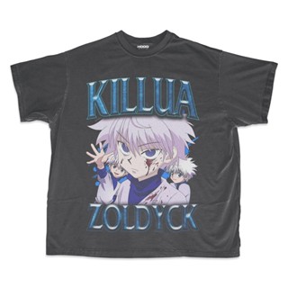 เสื้อยืด พิมพ์ลายอนิเมะ Hunter X Hunter KILLUA ZOLDYCK ขนาดใหญ่