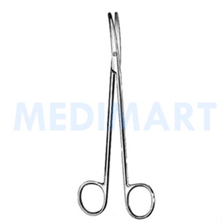 EM-E10-0121 กรรไกรตัดเนื้อ Metzenbaum-Nelson Scissors มน/มน โค้ง 18 cm.