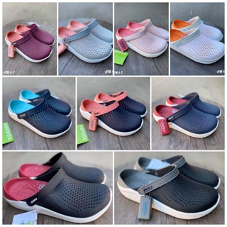 รองเท้าเเตะ Crocs size ผู้หญิง M4 - M7 (36-40) Crocs Lite Ride ผลิตจากยางอย่างดีนิ่มเบาไม่ลื่นใส่สะอาดเท้า