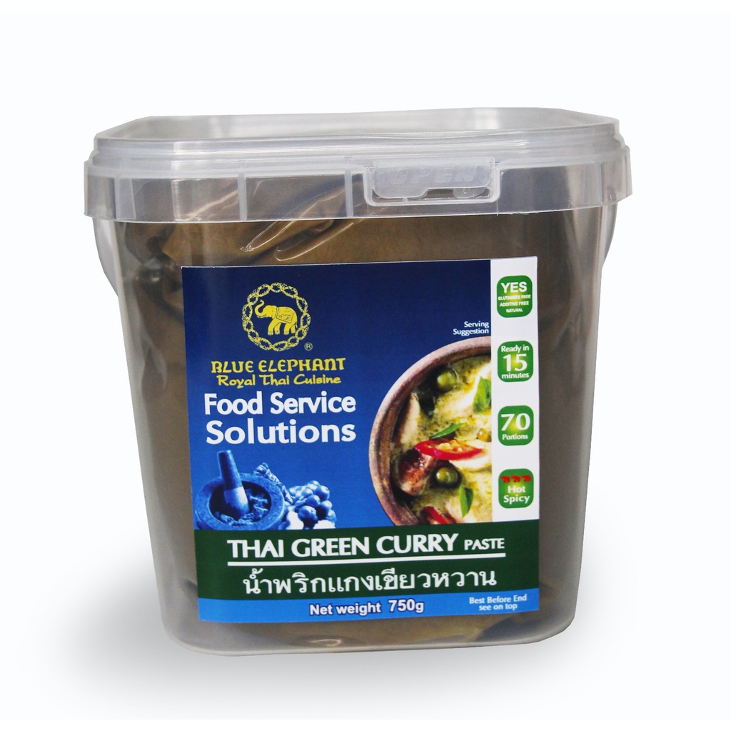 Blue Elephant Green curry paste 750g [ซื้อครบ399บาท แถมสินค้า1รายการ ไม่ระบุ]