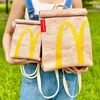 Mcdonalds กระเป๋าเป้สะพายหลัง กระเป๋านักเรียน กระเป๋าเมสเซนเจอร์ ลําลอง จุของได้เยอะ สําหรับผู้หญิง